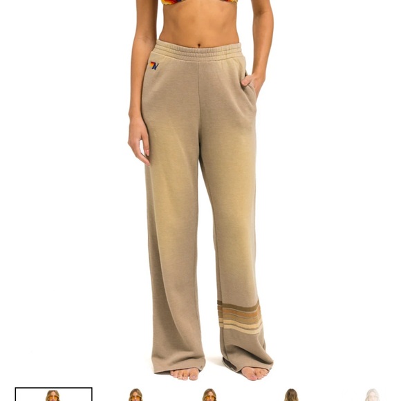 Aviator Nation Rugby Wide Leg Pant XS